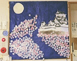 姫路城の夜桜